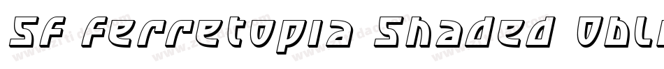 SF Ferretopia Shaded Oblique字体转换